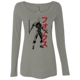 T-Shirts Venetian Grey / Small Gray Fox Women's Triblend Long Sleeve Shirt