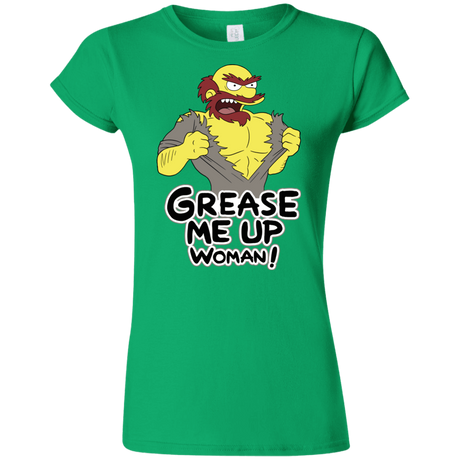 T-Shirts Irish Green / S Grease Me Up Junior Slimmer-Fit T-Shirt