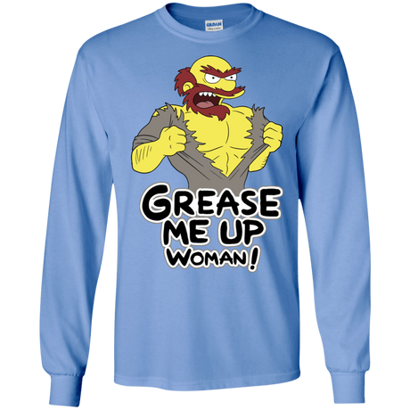 T-Shirts Carolina Blue / S Grease Me Up Men's Long Sleeve T-Shirt