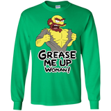 T-Shirts Irish Green / S Grease Me Up Men's Long Sleeve T-Shirt