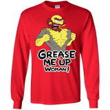 T-Shirts Red / S Grease Me Up Men's Long Sleeve T-Shirt