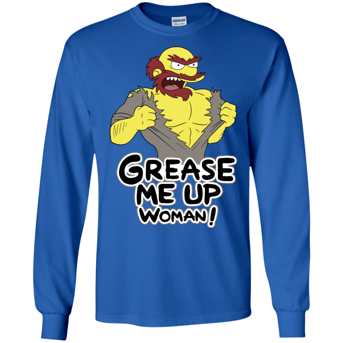 T-Shirts Royal / S Grease Me Up Men's Long Sleeve T-Shirt