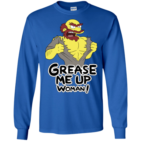 T-Shirts Royal / S Grease Me Up Men's Long Sleeve T-Shirt