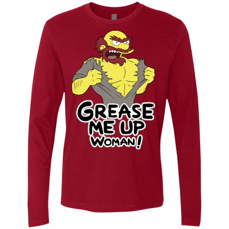 T-Shirts Cardinal / S Grease Me Up Men's Premium Long Sleeve