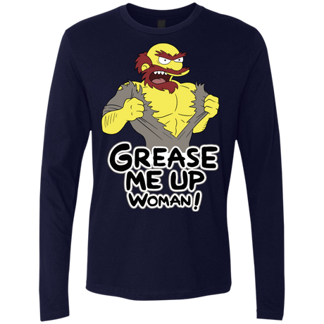 T-Shirts Midnight Navy / S Grease Me Up Men's Premium Long Sleeve