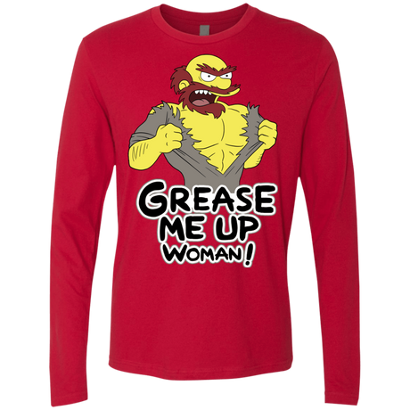 T-Shirts Red / S Grease Me Up Men's Premium Long Sleeve