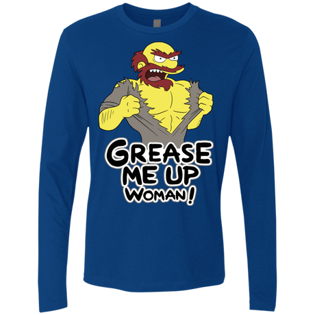 T-Shirts Royal / S Grease Me Up Men's Premium Long Sleeve