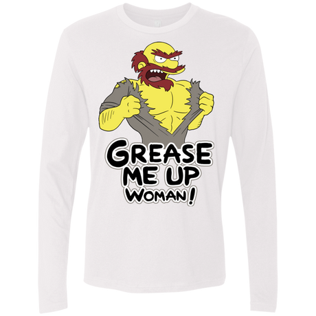 T-Shirts White / S Grease Me Up Men's Premium Long Sleeve