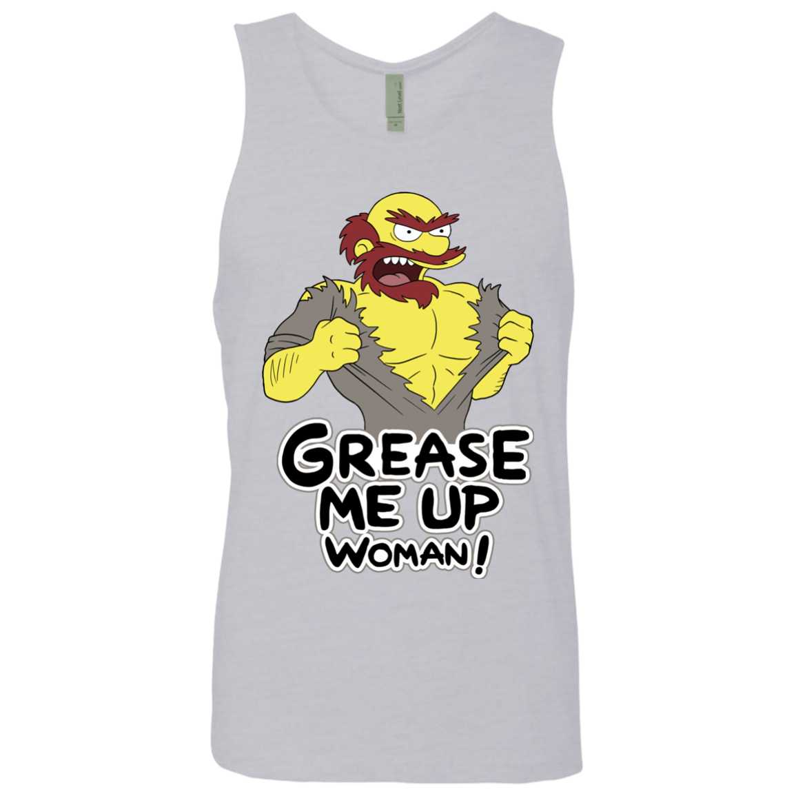 T-Shirts Heather Grey / S Grease Me Up Men's Premium Tank Top