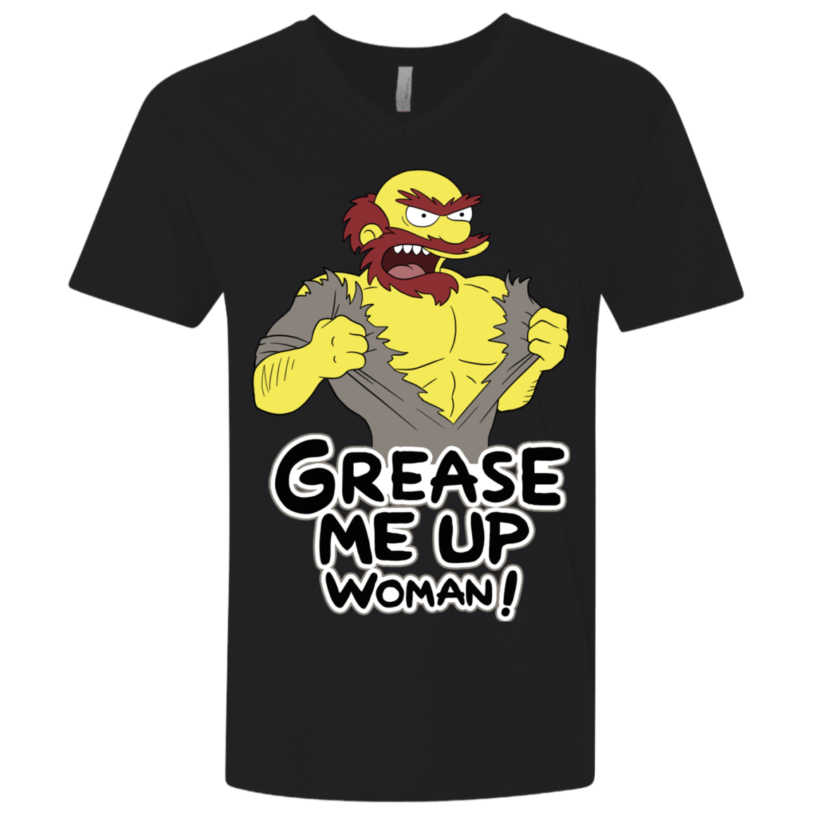 T-Shirts Black / X-Small Grease Me Up Men's Premium V-Neck