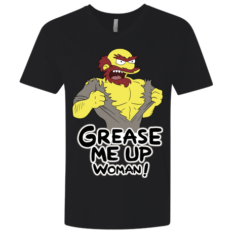 T-Shirts Black / X-Small Grease Me Up Men's Premium V-Neck