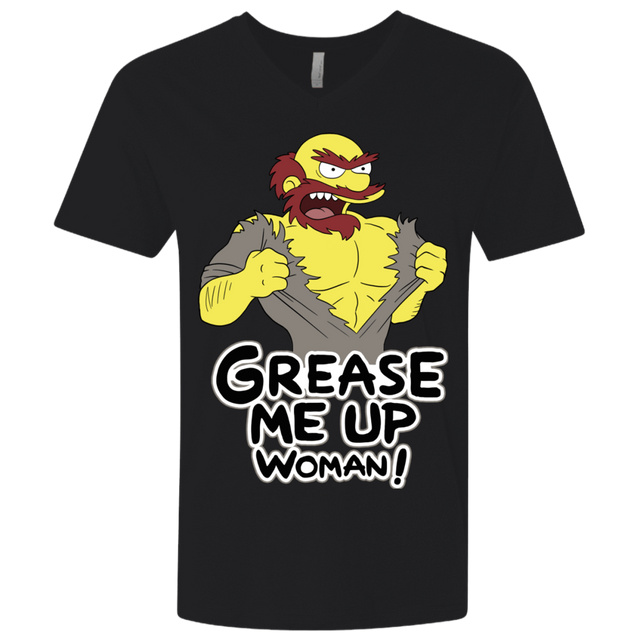 T-Shirts Black / X-Small Grease Me Up Men's Premium V-Neck