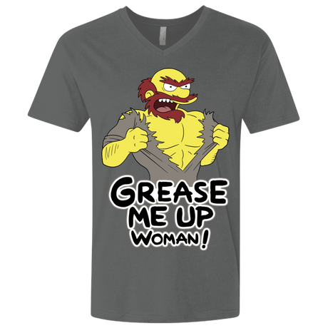T-Shirts Heavy Metal / X-Small Grease Me Up Men's Premium V-Neck