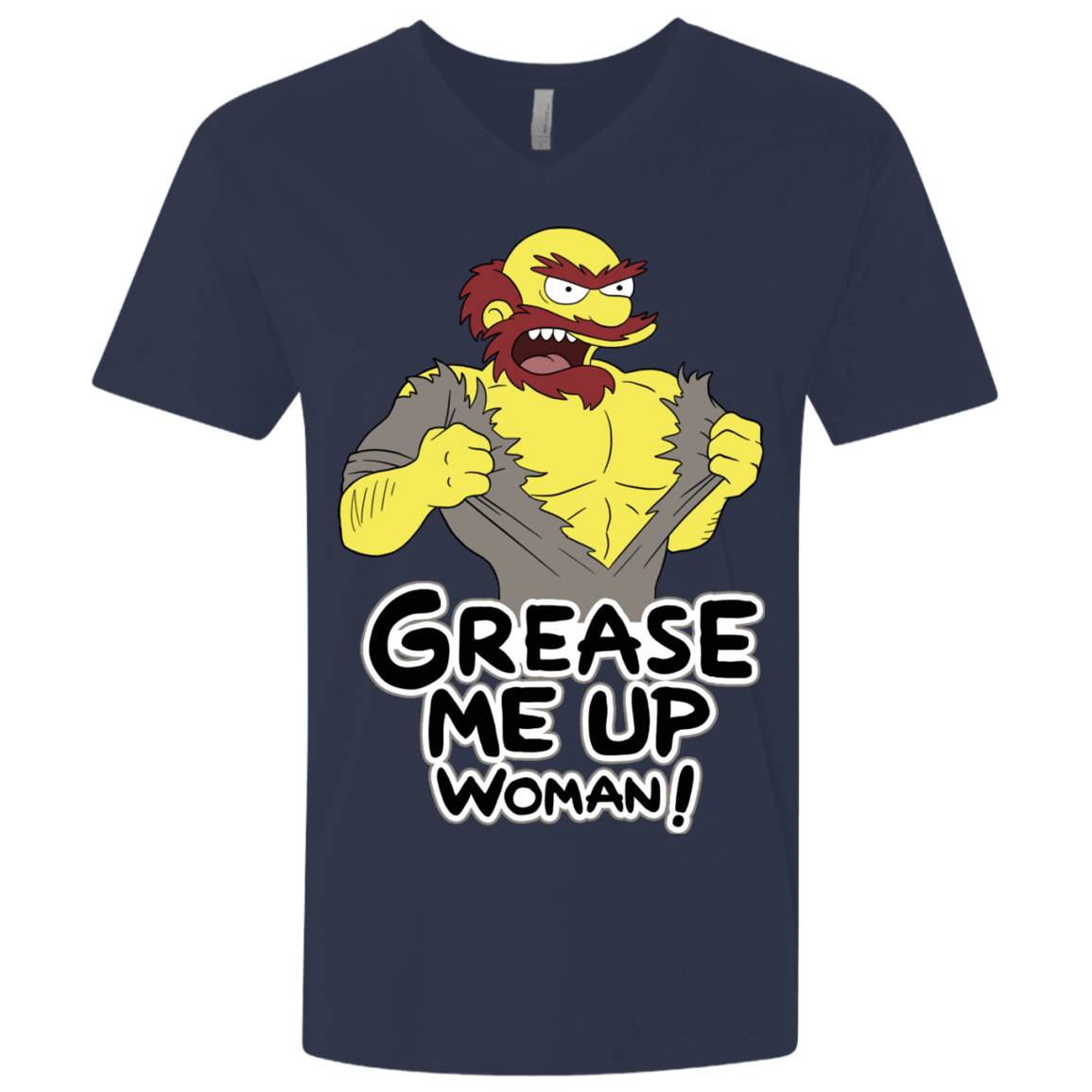 T-Shirts Midnight Navy / X-Small Grease Me Up Men's Premium V-Neck