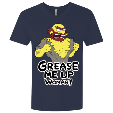 T-Shirts Midnight Navy / X-Small Grease Me Up Men's Premium V-Neck