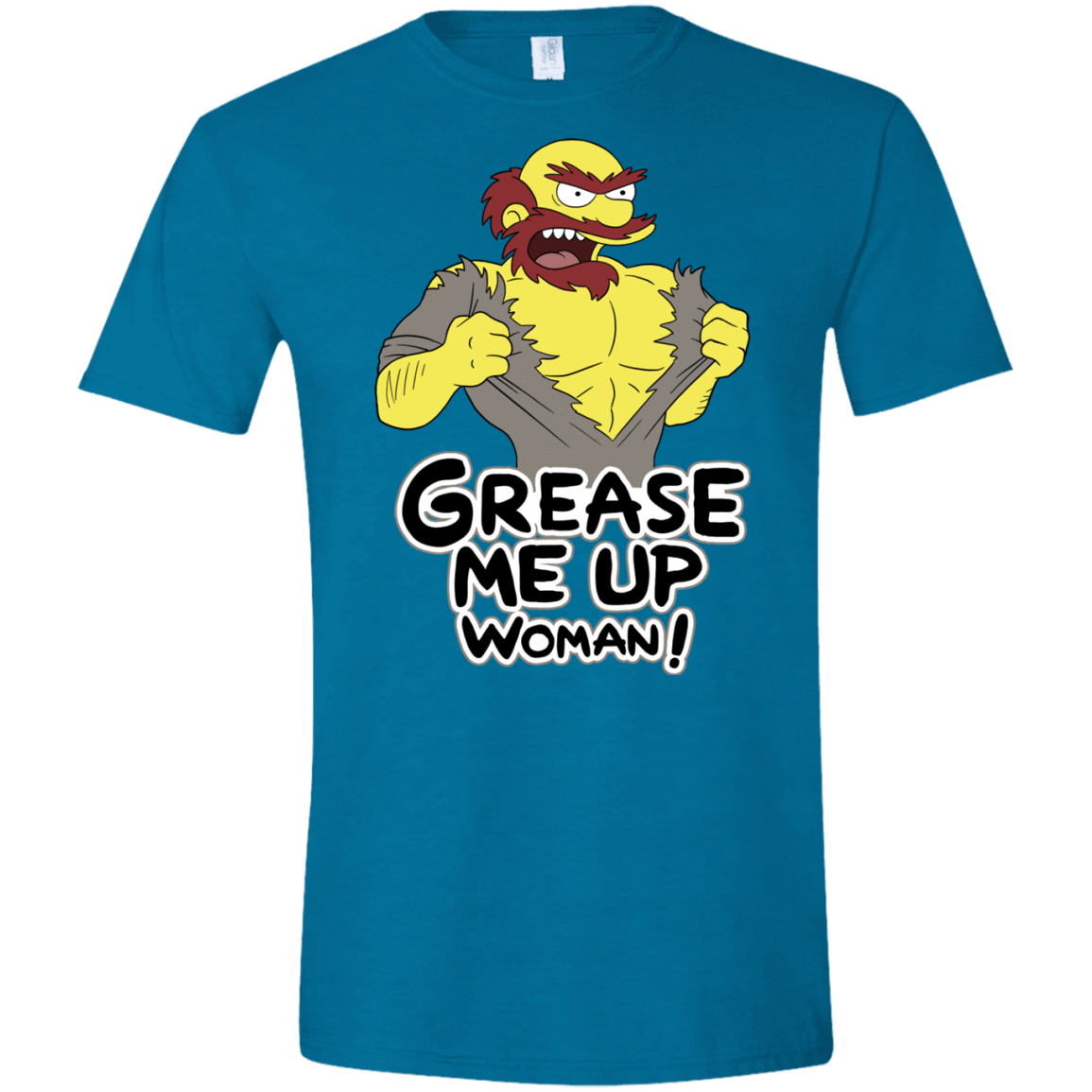 T-Shirts Antique Sapphire / S Grease Me Up Men's Semi-Fitted Softstyle