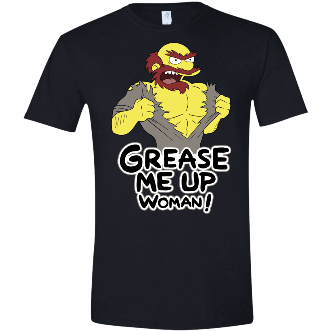 T-Shirts Black / X-Small Grease Me Up Men's Semi-Fitted Softstyle