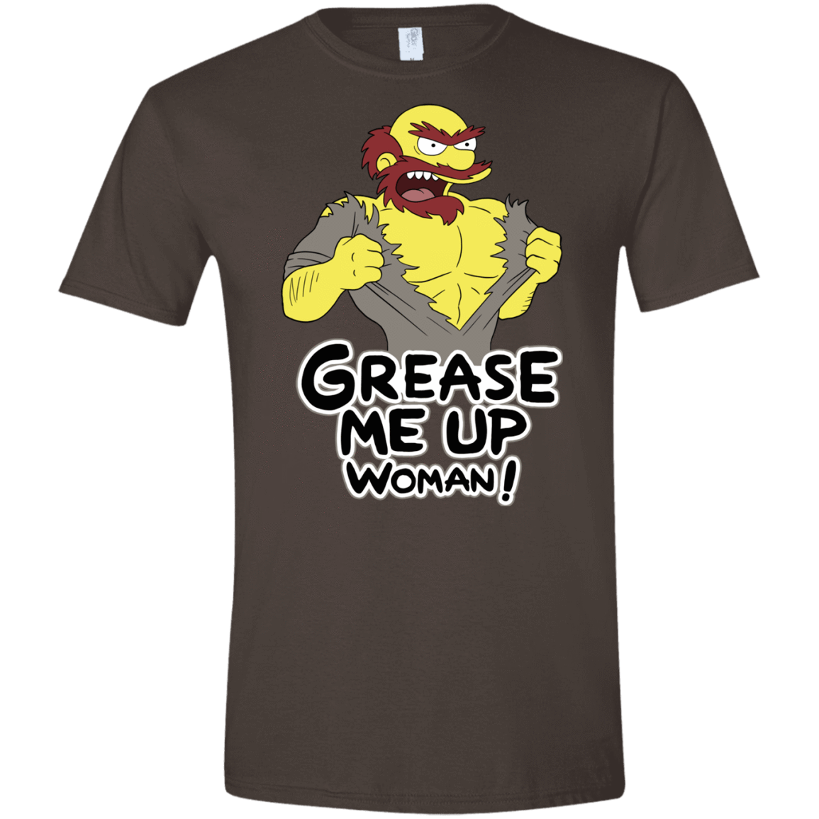 T-Shirts Dark Chocolate / S Grease Me Up Men's Semi-Fitted Softstyle