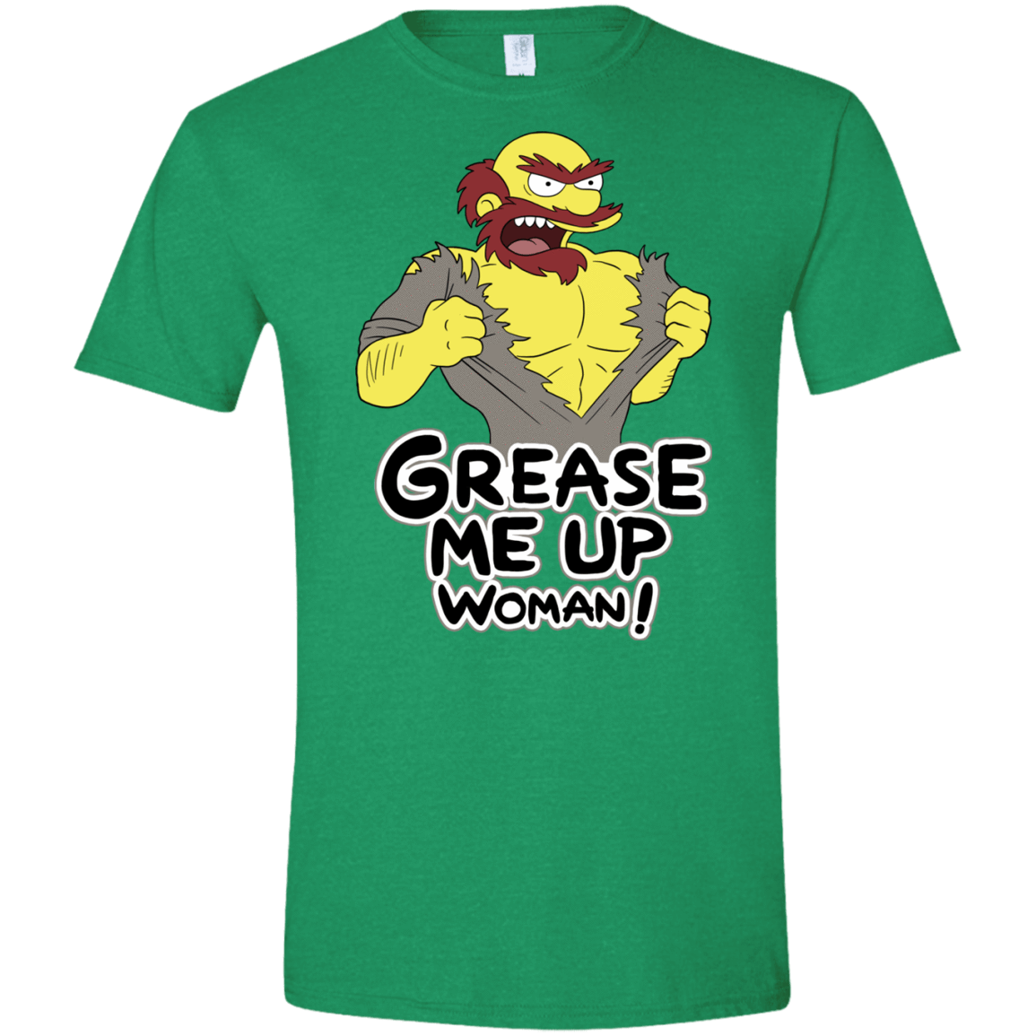 T-Shirts Heather Irish Green / S Grease Me Up Men's Semi-Fitted Softstyle