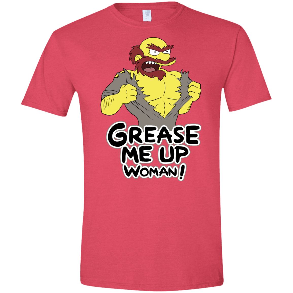 T-Shirts Heather Red / S Grease Me Up Men's Semi-Fitted Softstyle