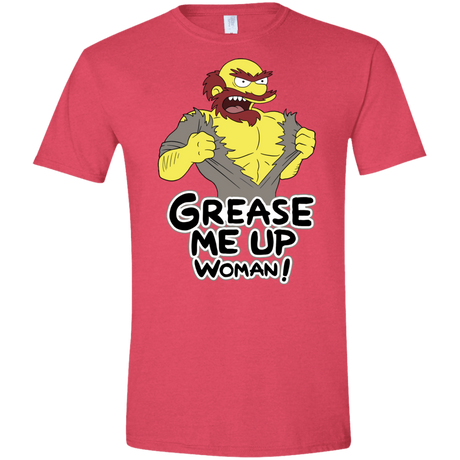 T-Shirts Heather Red / S Grease Me Up Men's Semi-Fitted Softstyle