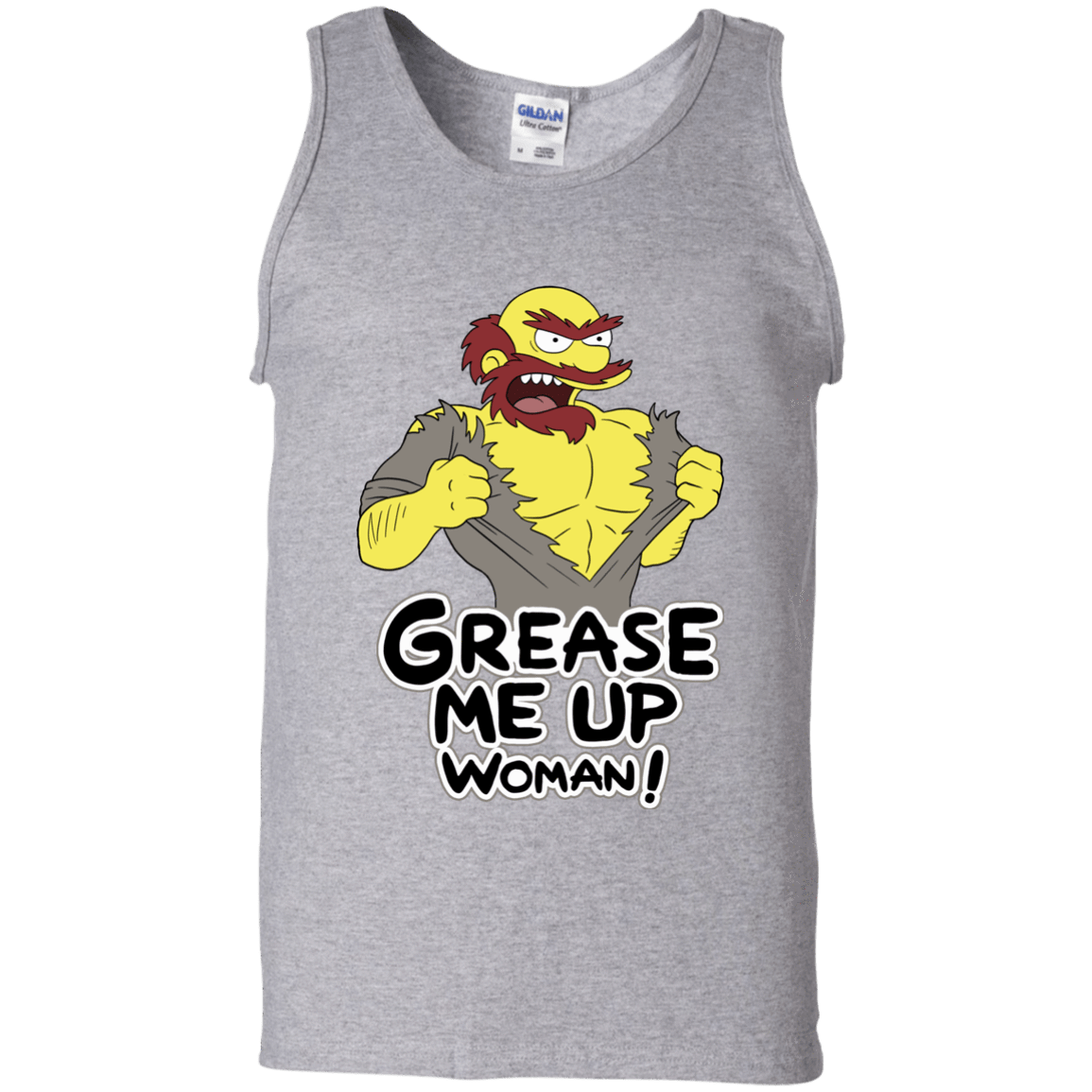 T-Shirts Sport Grey / S Grease Me Up Men's Tank Top