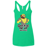 T-Shirts Envy / X-Small Grease Me Up Women's Triblend Racerback Tank