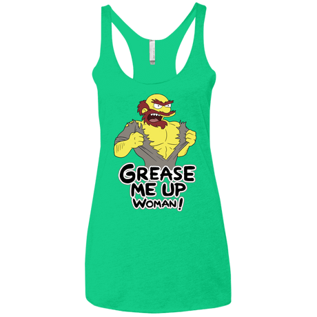 T-Shirts Envy / X-Small Grease Me Up Women's Triblend Racerback Tank