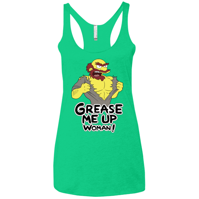 T-Shirts Envy / X-Small Grease Me Up Women's Triblend Racerback Tank
