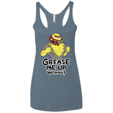 T-Shirts Indigo / X-Small Grease Me Up Women's Triblend Racerback Tank