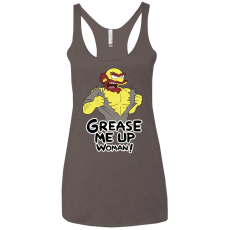 T-Shirts Macchiato / X-Small Grease Me Up Women's Triblend Racerback Tank