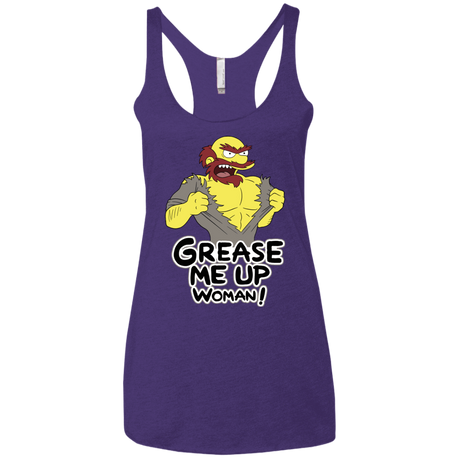 T-Shirts Purple Rush / X-Small Grease Me Up Women's Triblend Racerback Tank
