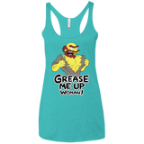 T-Shirts Tahiti Blue / X-Small Grease Me Up Women's Triblend Racerback Tank