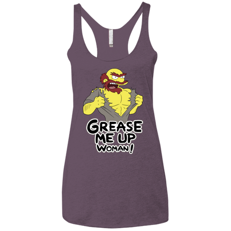 T-Shirts Vintage Purple / X-Small Grease Me Up Women's Triblend Racerback Tank