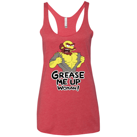 T-Shirts Vintage Red / X-Small Grease Me Up Women's Triblend Racerback Tank