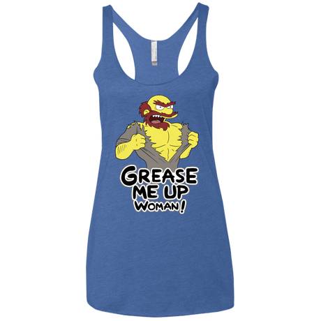 T-Shirts Vintage Royal / X-Small Grease Me Up Women's Triblend Racerback Tank