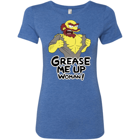 T-Shirts Vintage Royal / S Grease Me Up Women's Triblend T-Shirt