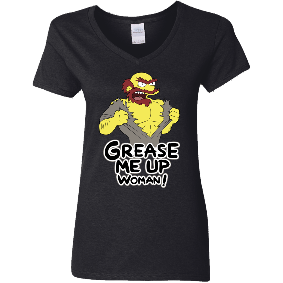 Grease Me Up Women's V-Neck T-Shirt