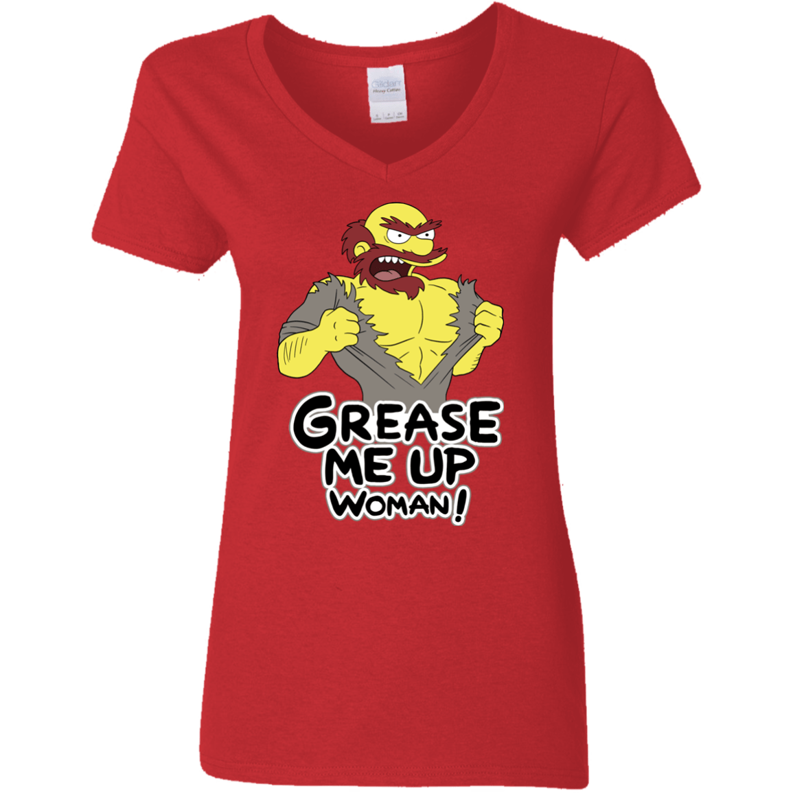 Grease Me Up Women's V-Neck T-Shirt