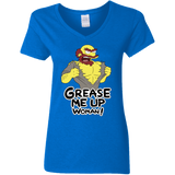 T-Shirts Royal / S Grease Me Up Women's V-Neck T-Shirt