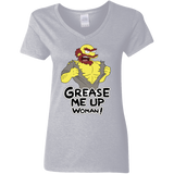 T-Shirts Sport Grey / S Grease Me Up Women's V-Neck T-Shirt