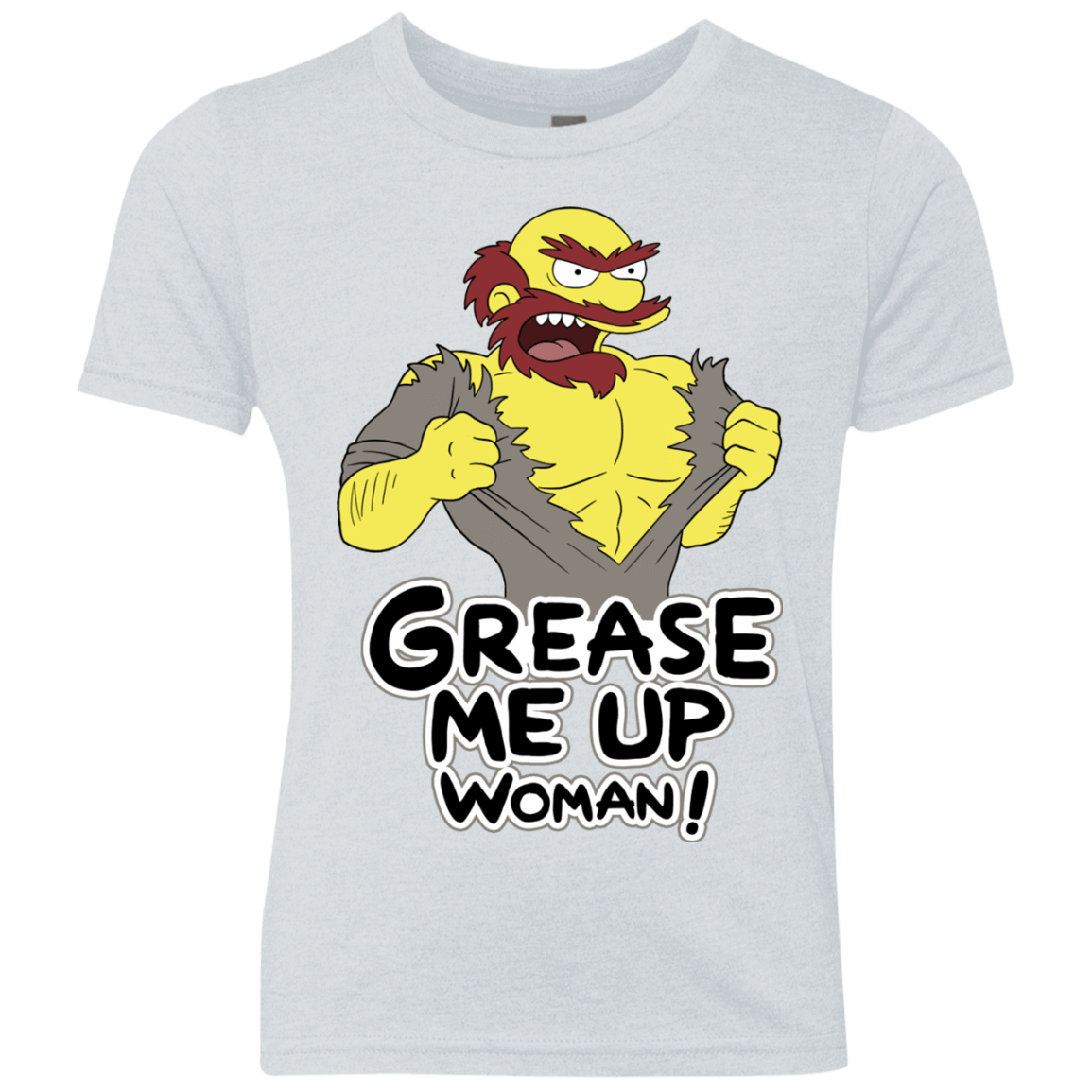 T-Shirts Heather White / YXS Grease Me Up Youth Triblend T-Shirt