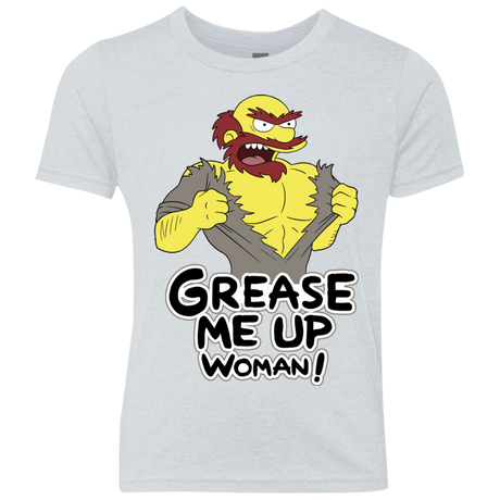 T-Shirts Heather White / YXS Grease Me Up Youth Triblend T-Shirt