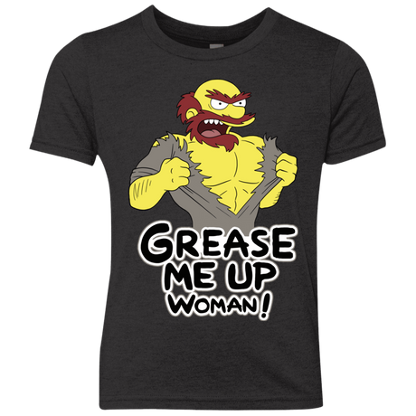 T-Shirts Vintage Black / YXS Grease Me Up Youth Triblend T-Shirt