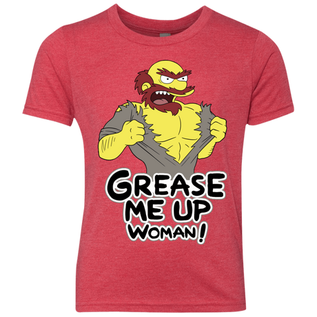 T-Shirts Vintage Red / YXS Grease Me Up Youth Triblend T-Shirt