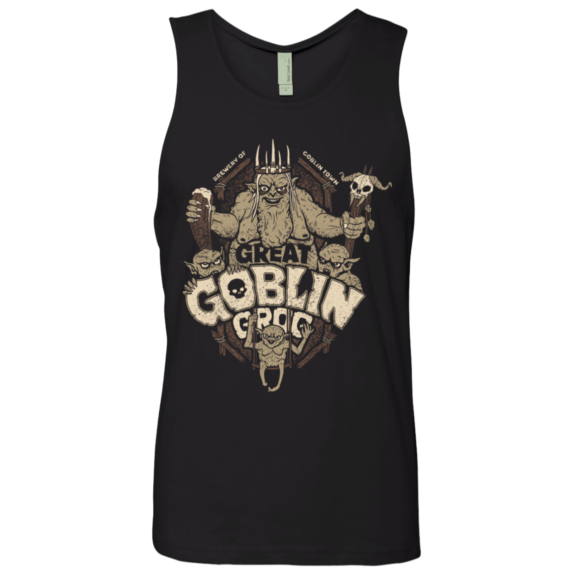 T-Shirts Black / S Great Goblin Grog Men's Premium Tank Top