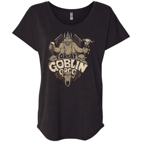 T-Shirts Vintage Black / X-Small Great Goblin Grog Triblend Dolman Sleeve