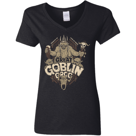 T-Shirts Black / S Great Goblin Grog Women's V-Neck T-Shirt