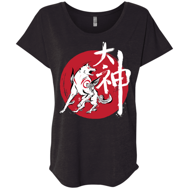 T-Shirts Vintage Black / X-Small Great God Triblend Dolman Sleeve