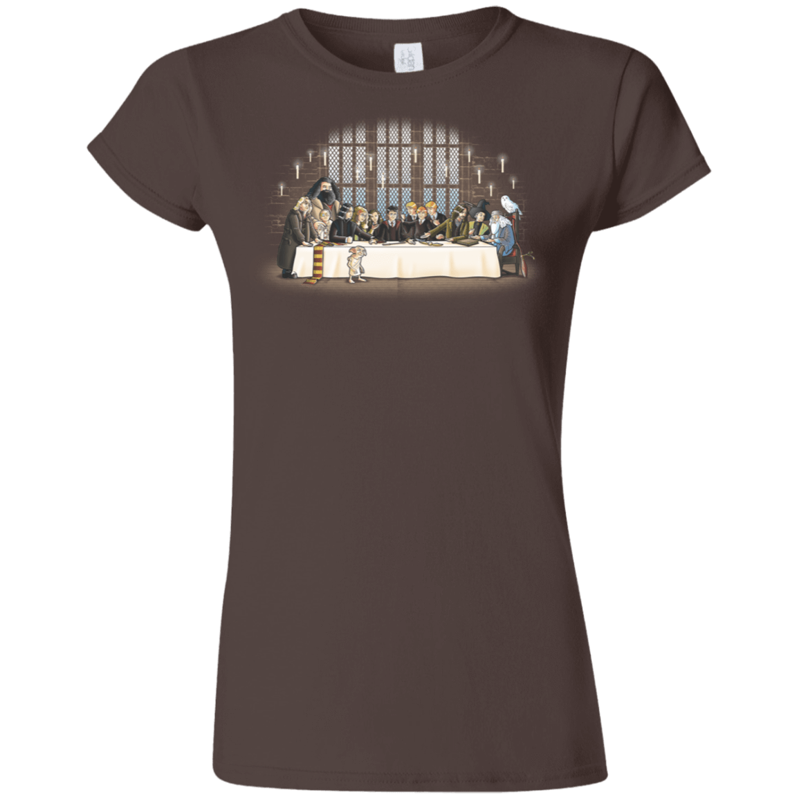 T-Shirts Dark Chocolate / S Great Hall Dinner Junior Slimmer-Fit T-Shirt